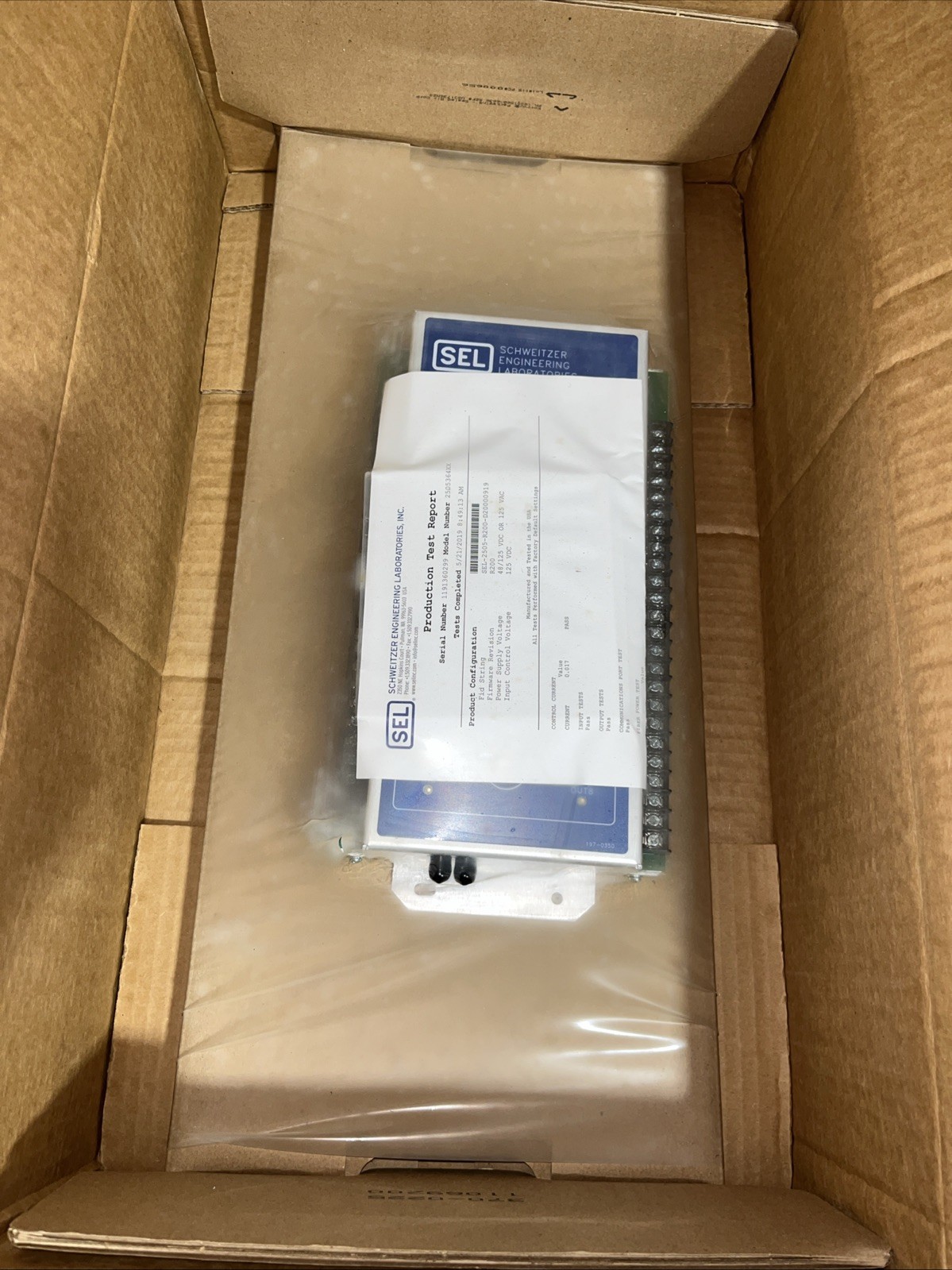 Schweitzer Engineering Lab Inc. SEL-2505-R200-D20000919 Remote I/O Module