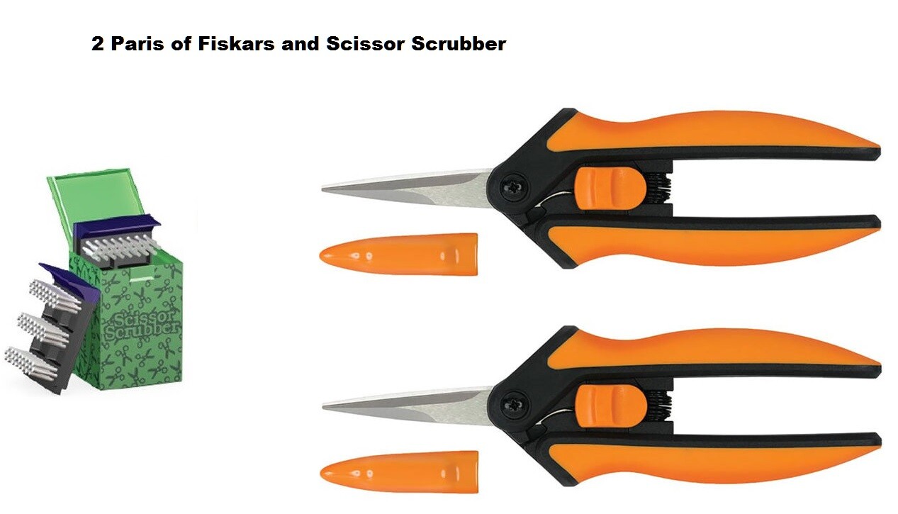 Scissor Scrubber Clean W/ Ease & 2pc NEW Model Fiskars SS COMBO SAVE W BAY HYDRO