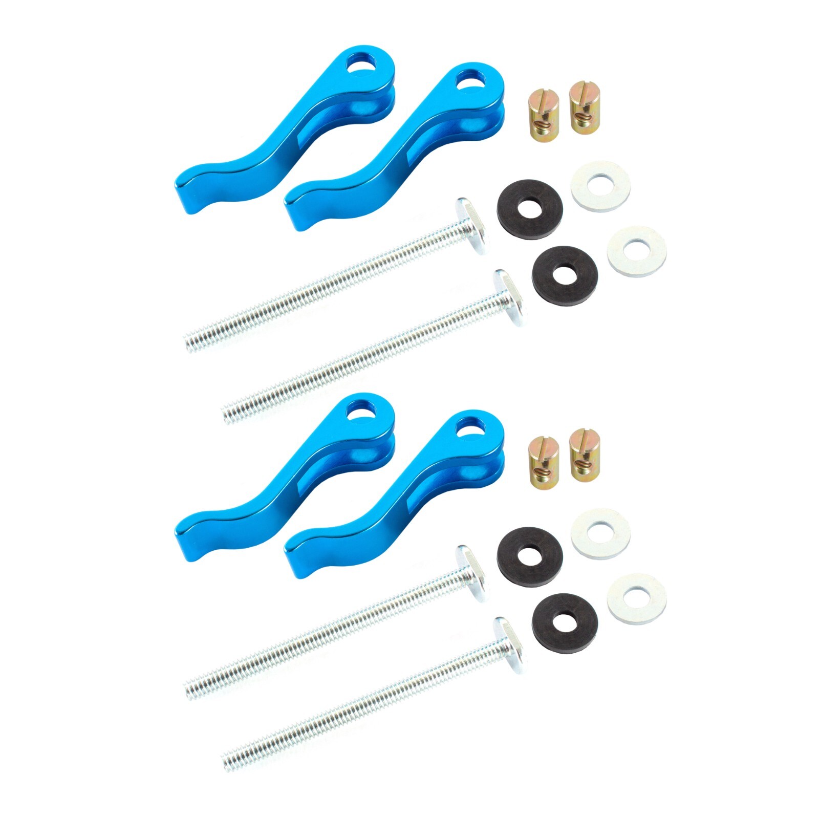 POWERTEC Aluminum Cam Clamp 1/4 inch -20 Threaded Insert - 4 PK (71501)