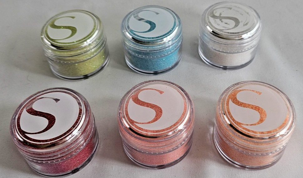 Silhouette Glitter Set for Crafting - 6 Colors, 6.6 oz Total