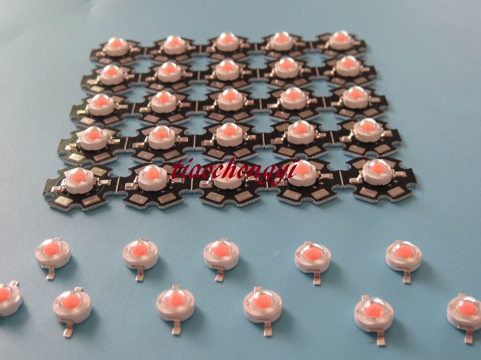1w 1 watt full spectrum 380nm~840nm led grow chip , bridgelux  20mm base PCB