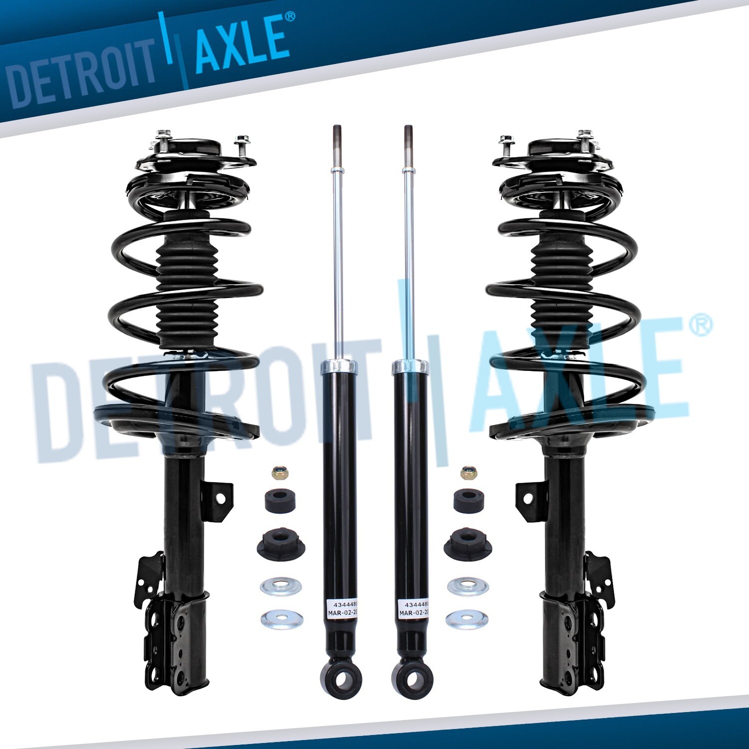 Front Struts w/Coil Spring Rear Shocks Absorbers Kit for 2011-2014 Toyota Sienna