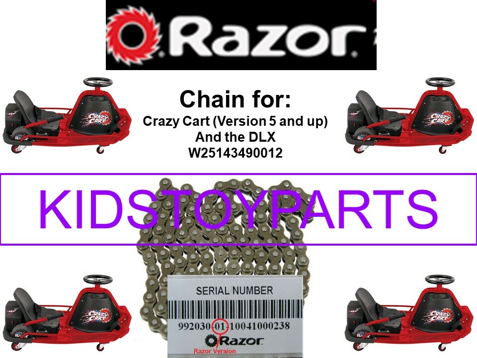 Crazy Cart Razor Chain for Versions 5+ and the DLX Model