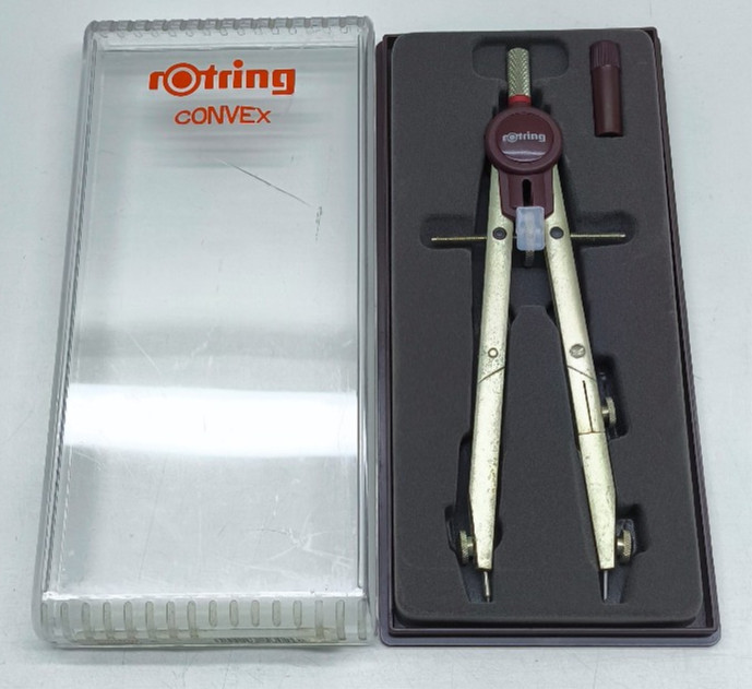 Rotring rapid adjustment compass in a box