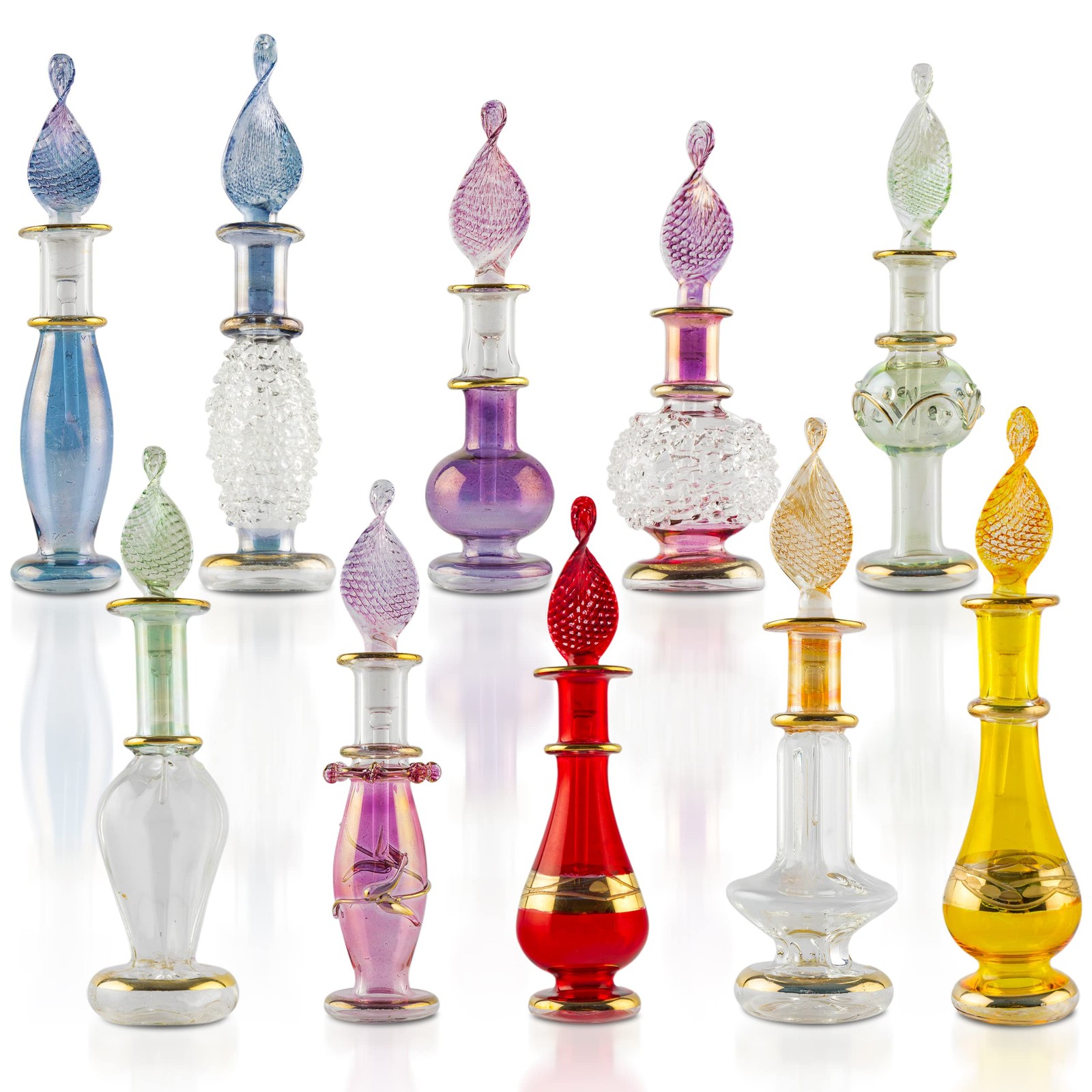 Egyptian perfume bottles, Perfume making kit, Decorative perfume bottles Set...