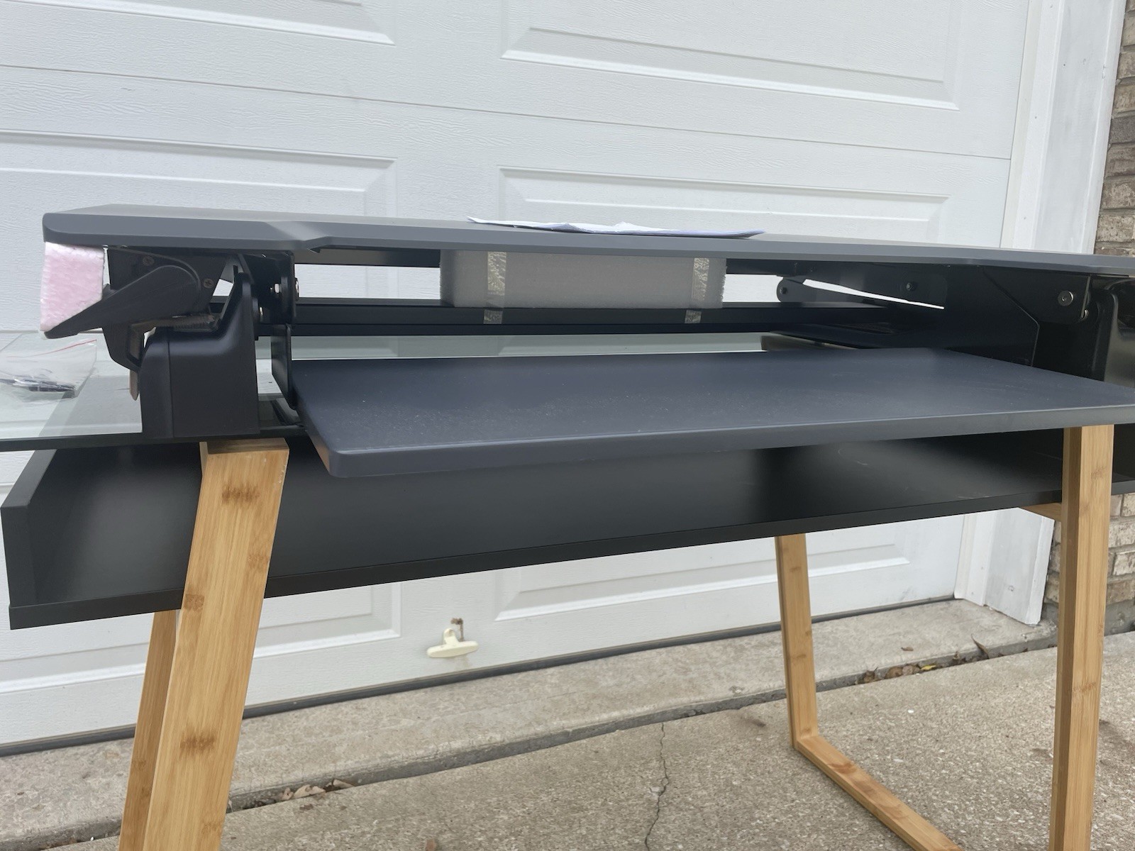 Ergotron WorkFit-TL Sit Stand Desktop Workstation - Black/Gray