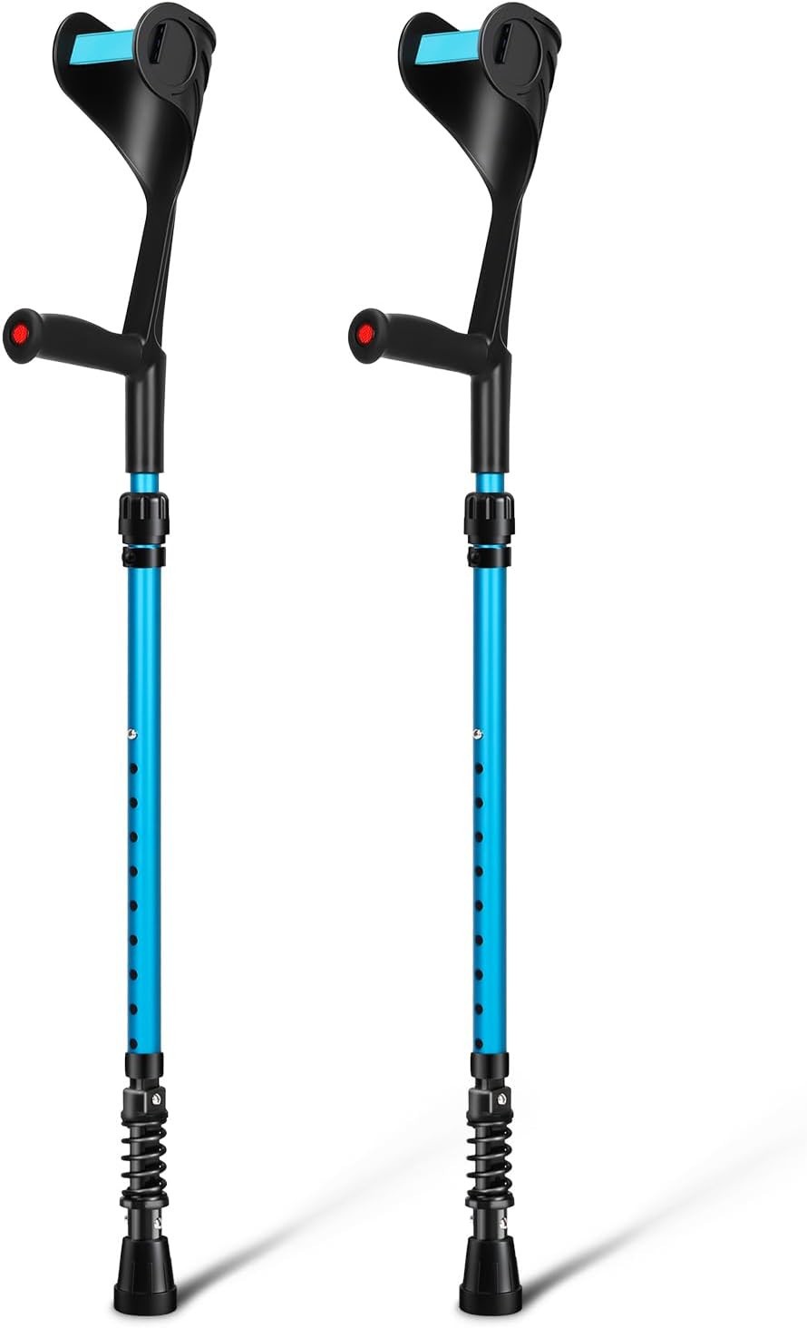 Forearm Crutches for Adults,Crutches for Men or Women, Lightweight Blue