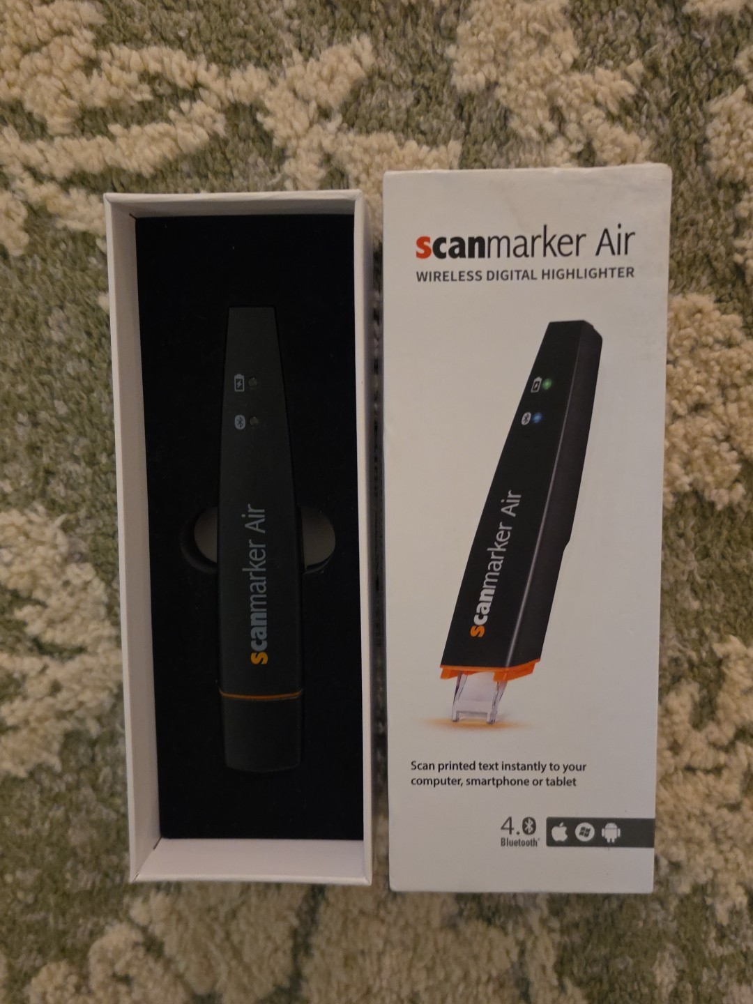 Scanmarker Air Pen Scanner Wireless Bluetooth Highlighter New Open Box