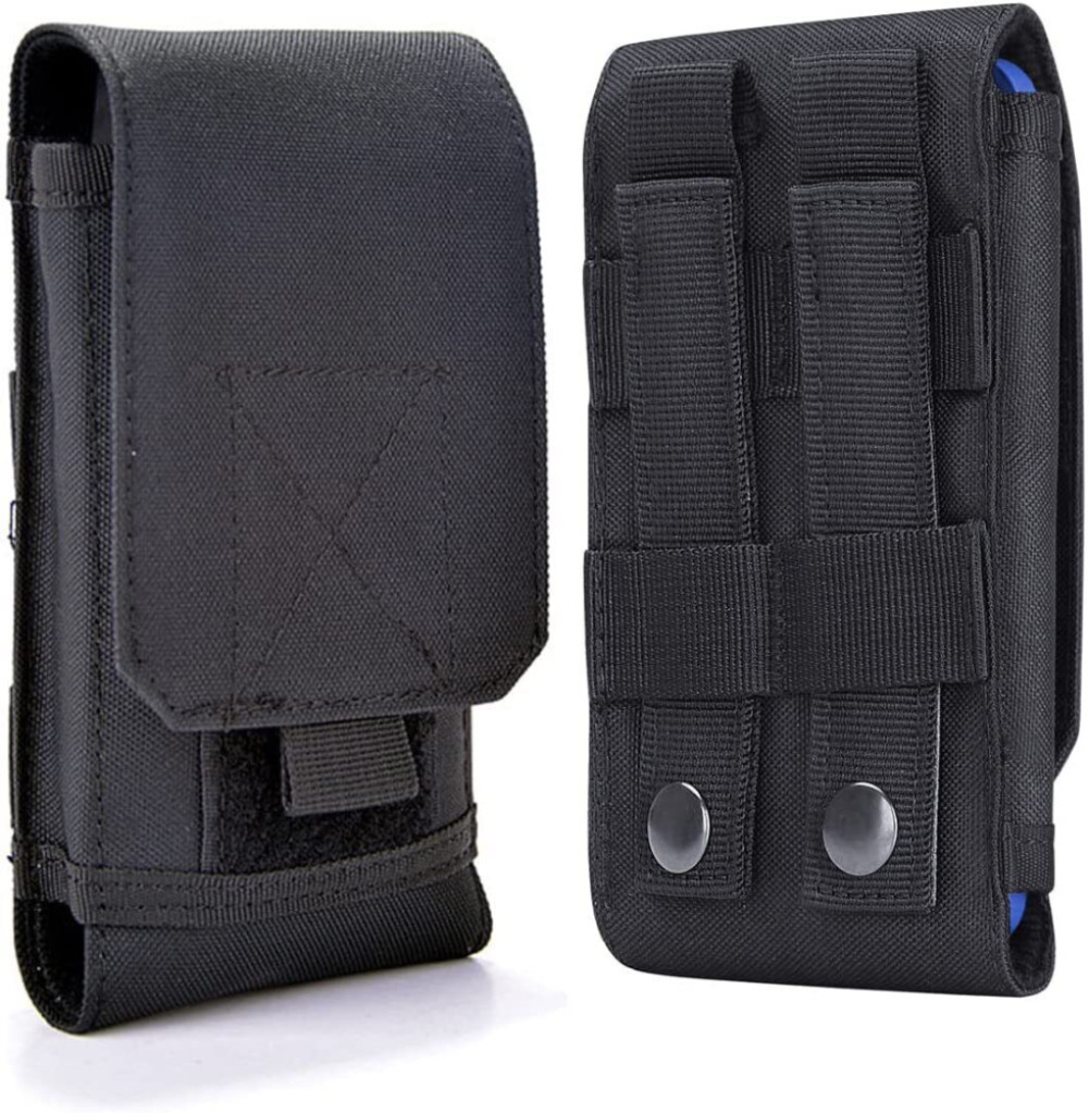 Universal Tactical Molle Cell Phone Pouch Waist Holster Belt Pack Bag Case Black