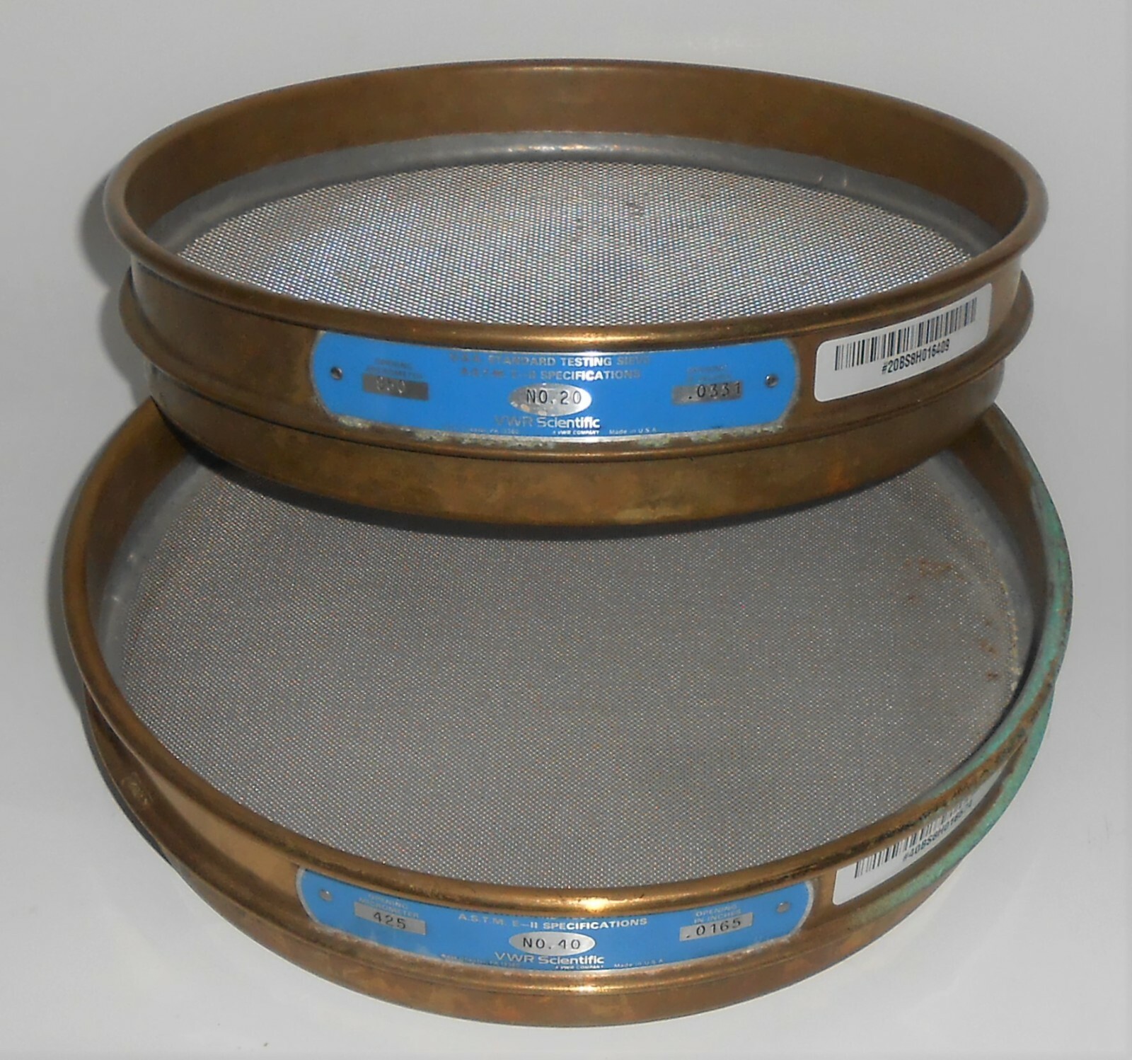 VWR Scientific USA Standard 40 Testing Sieve 425 Micrometer .0165"