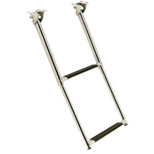 NEW Seachoice Stainless Steel 2-Step Telescoping Under Platform Ladder 71261