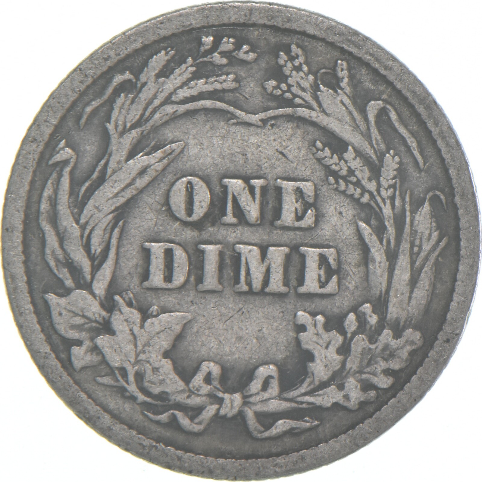 1916-P Barber Dime 90% Silver Average Circ