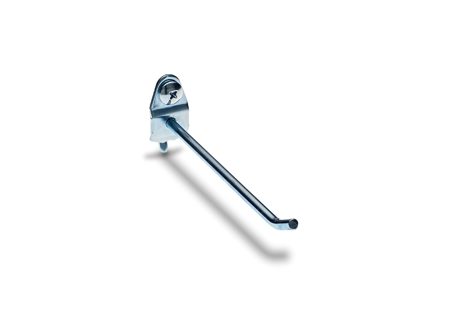 4 Inch Double Locking Pegboard Hook Zinc Plated Steel Heavy Duty Storage Solu...