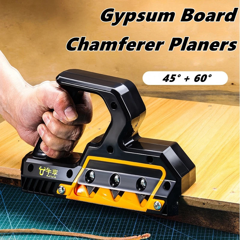 45°/60° Woodworking Chamferer Planer Plasterboard Quick Cutter Chamfer Trimmer