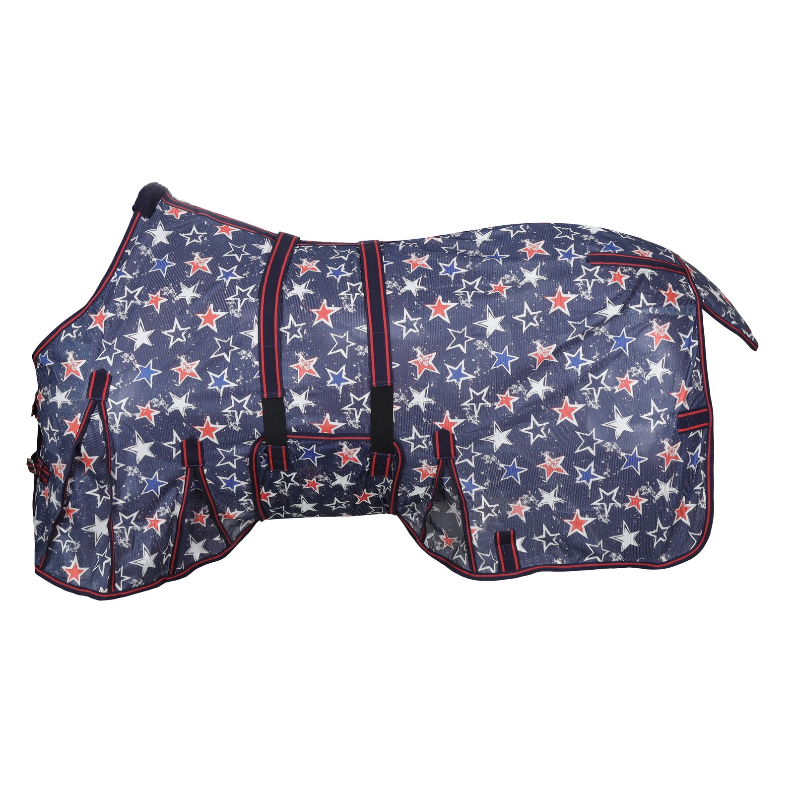 Showman Star-Spangled Mesh Fly Sheet - Mini/Foal (36" - 40")