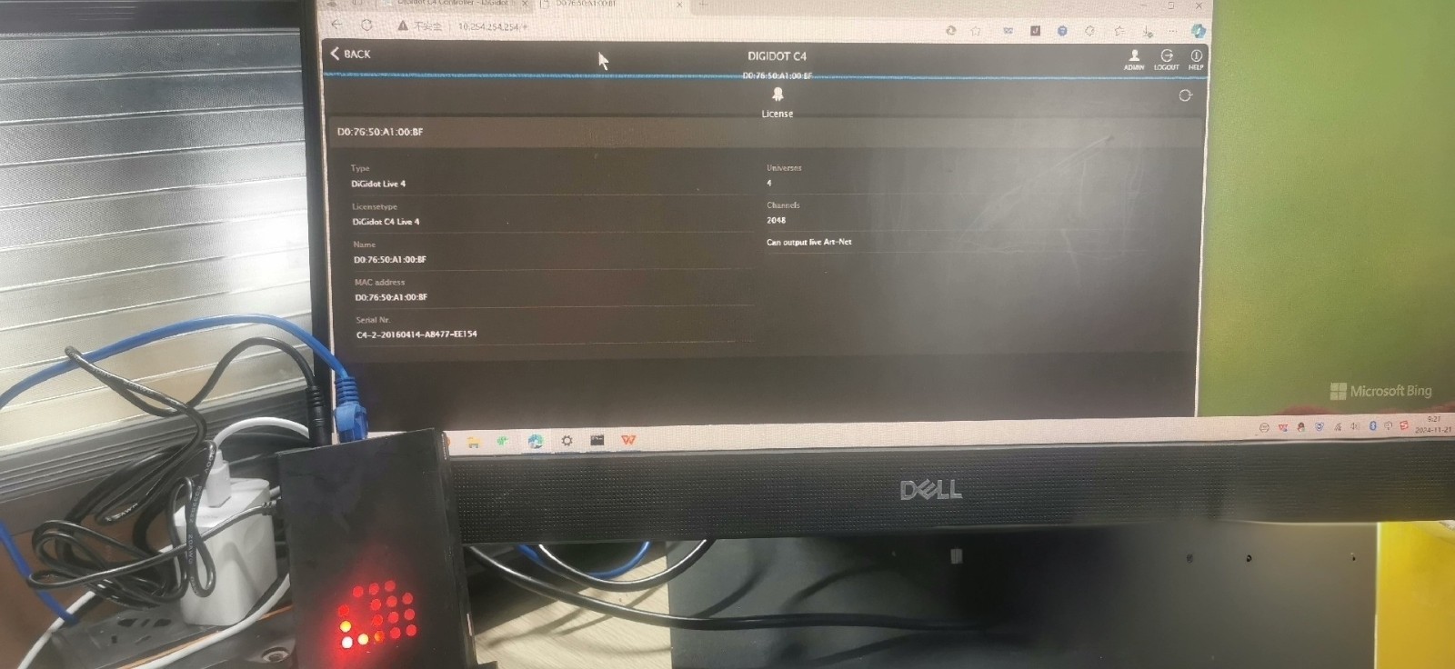 DiGidot C4 Live Multifunction LED Pixel Controller Art-Net DMX Converter to SPI