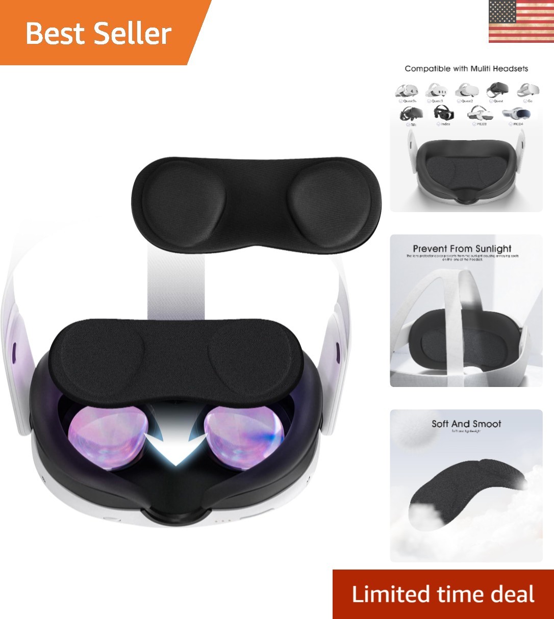 VR Lens Protection Sleeve - Washable & Shockproof for Oculus Quest & Valve Index