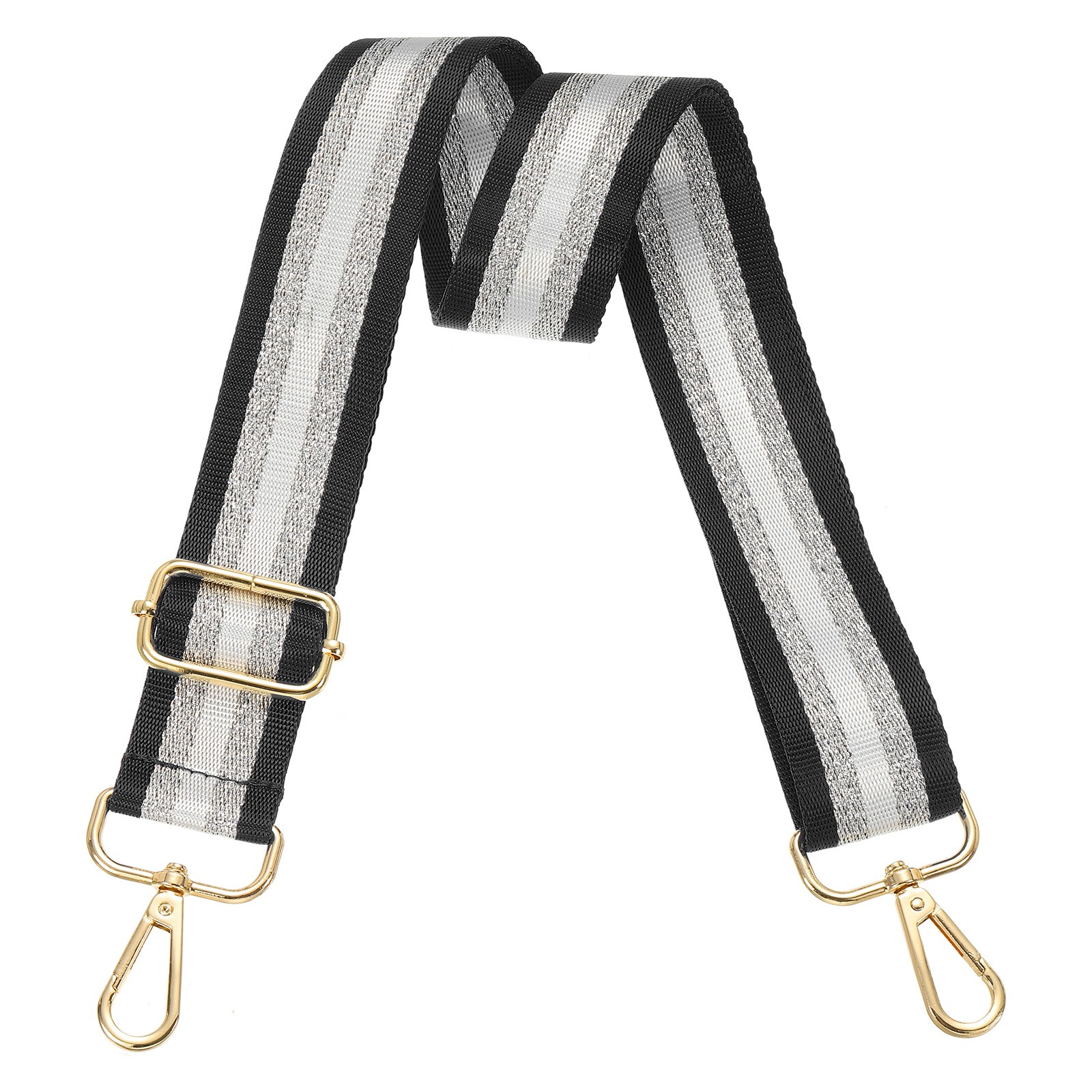 Purse Strap Wide Shoulder Strap Adjustable Crossbody Bag Straps Black