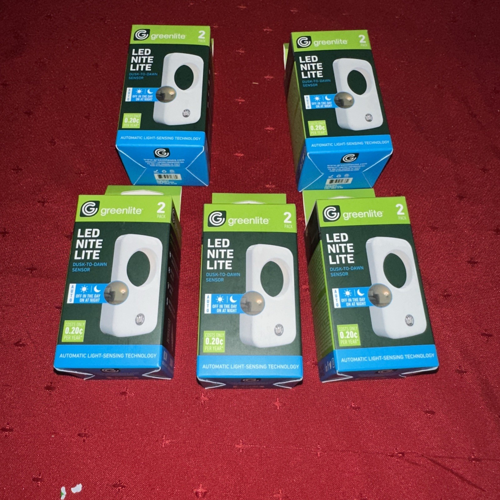Greenlite LED Nitelite 2 Pack Dusk To Dawn