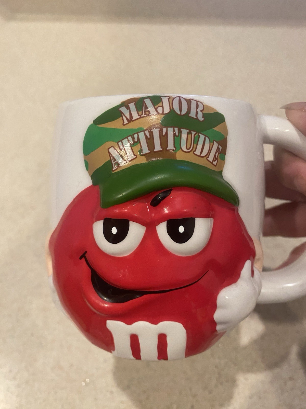 Coffee Mug Major Attitude Red M&M Army Soldier Galerie