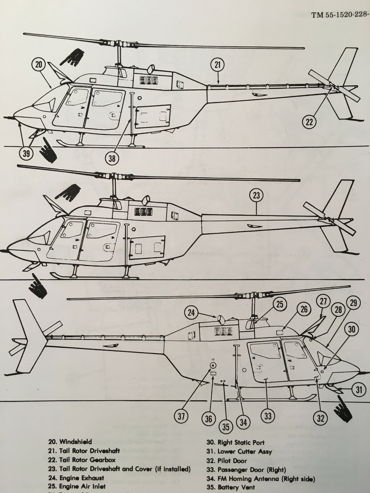 Bell Kiowa OH-58A Operator's Manual.