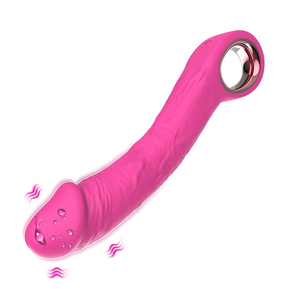 Pink Vibrator Dildo G-Spot Massage Wand Real Clit Stimulator Sex Toys for Women