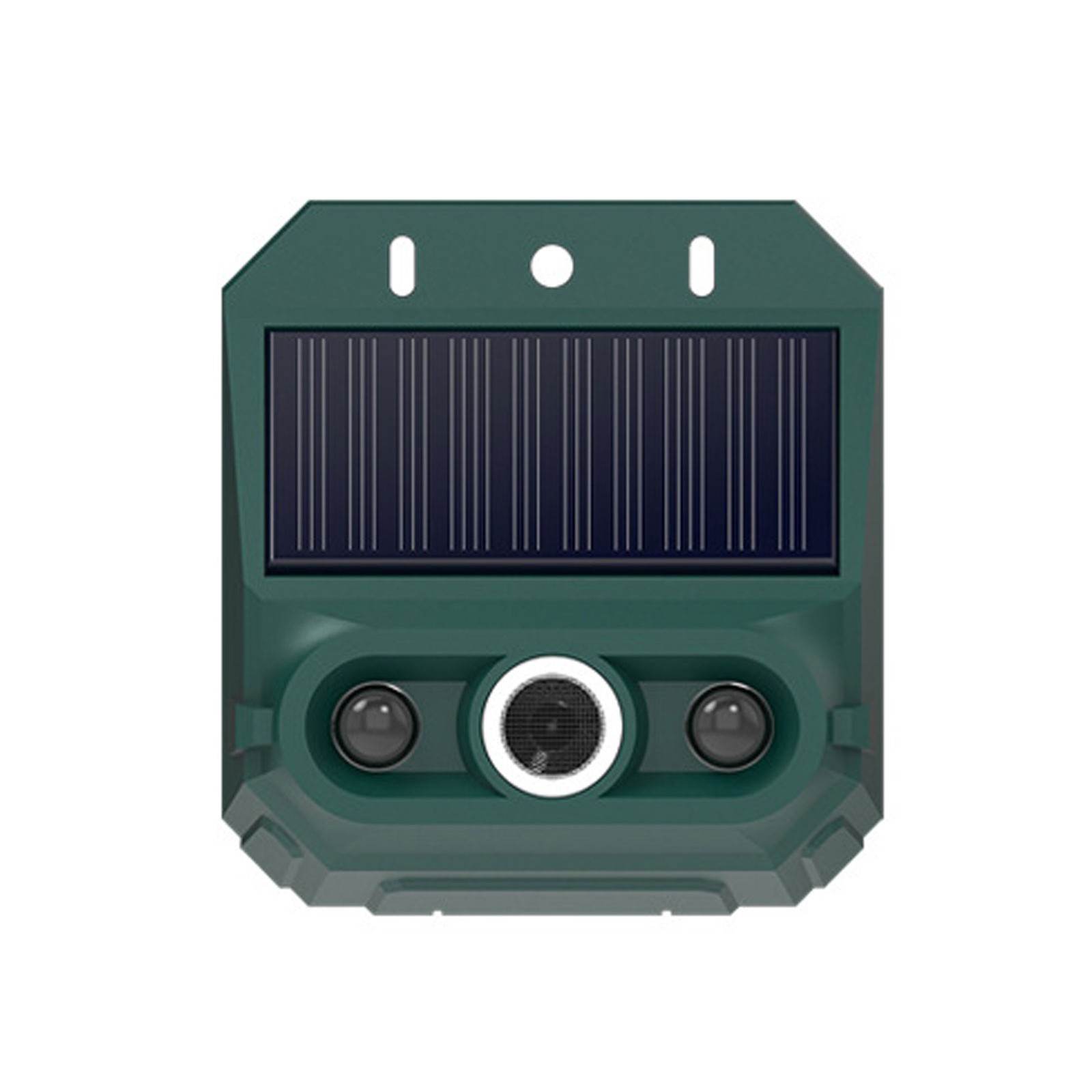 2-Solar Motion Sensor Alarm With Strobe Light For Outdoor Security