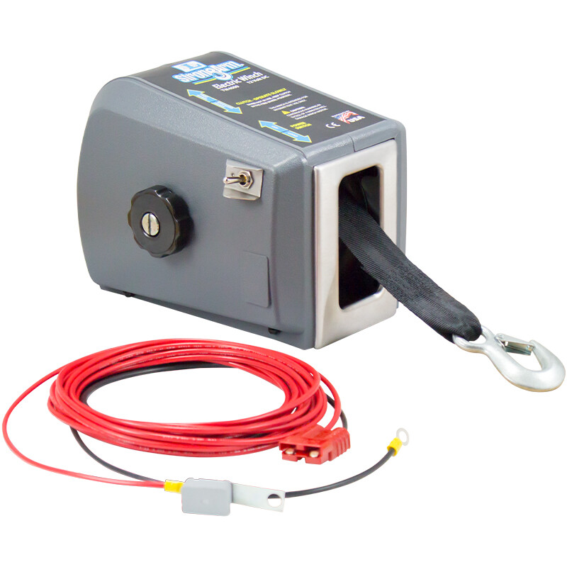 Dutton Lainson 25200 Trailer Boat Winch; 12 Volt DC Electric; 1500 Pound Line Pu