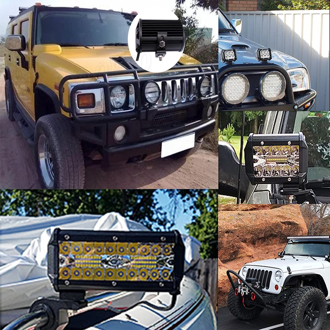 LED Light Bar Mounting Bracket - Mounting Brackets Universal Adjustable Slide...