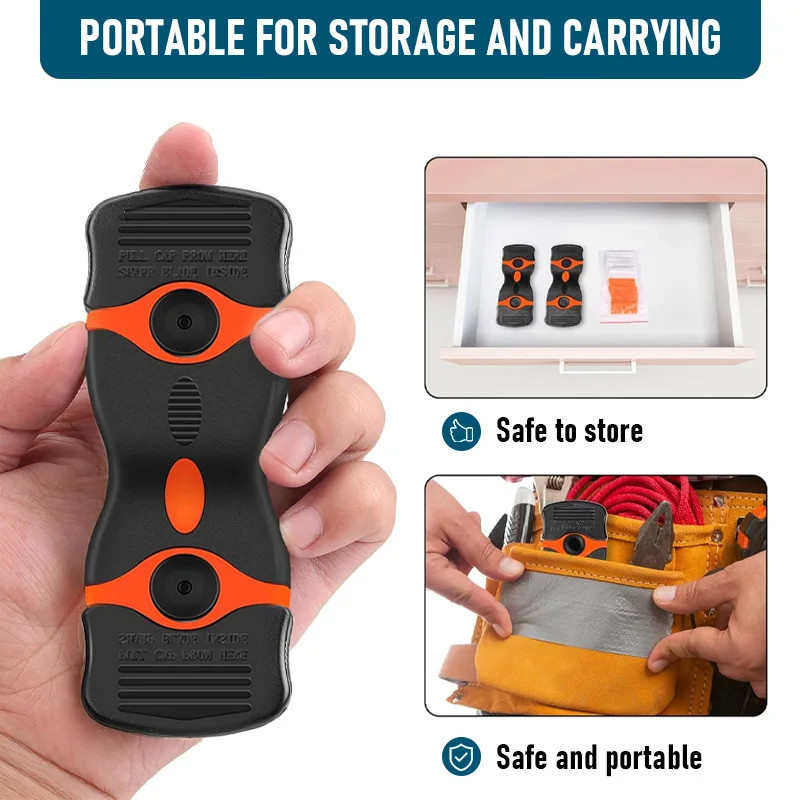 21-Pcs Razor Blade Scraper Tool with Double Edge Blades for Labels Stickers