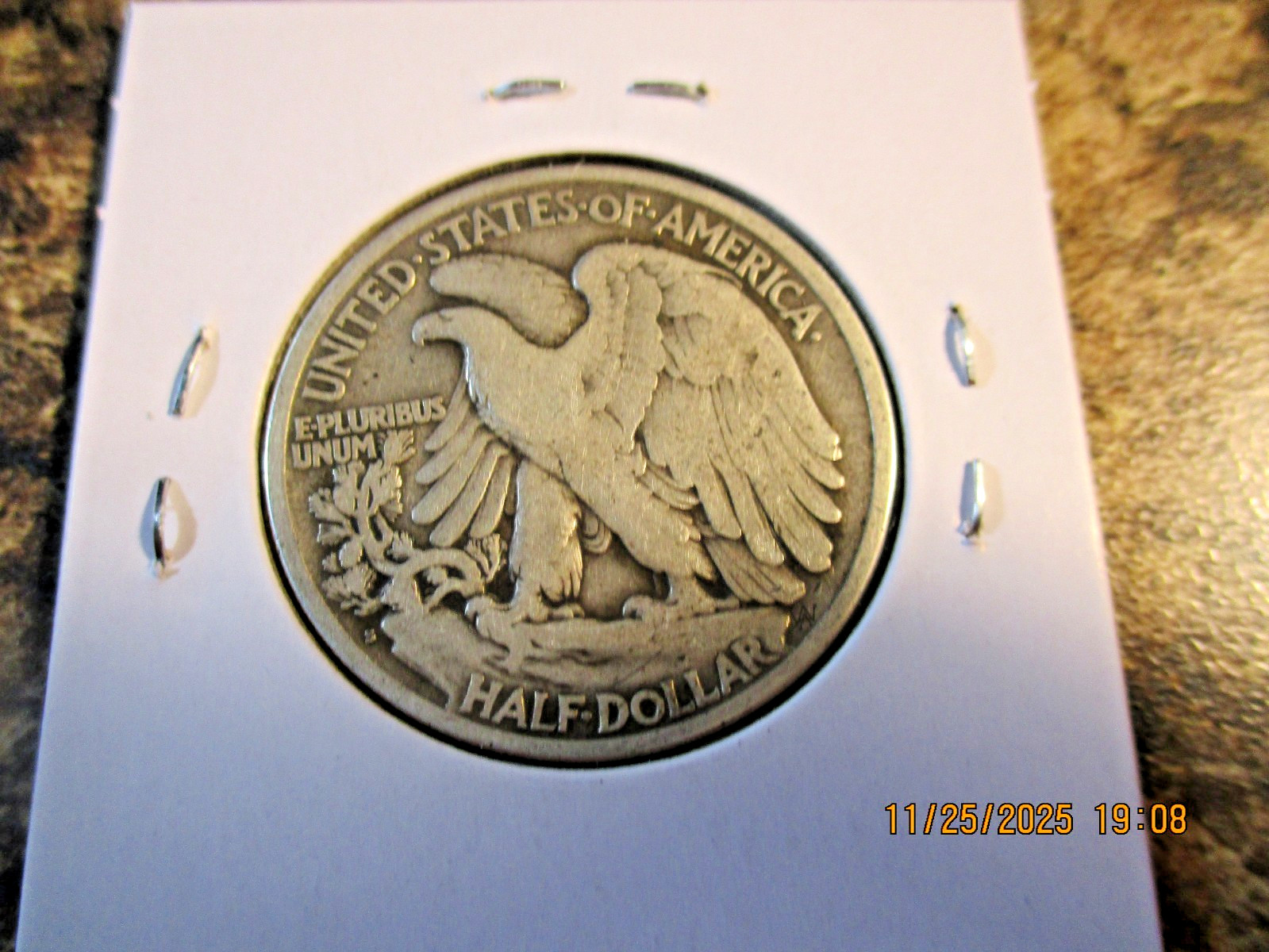 1918-S WALKING LIBERTY SILVER HALF DOLLAR FINE 79