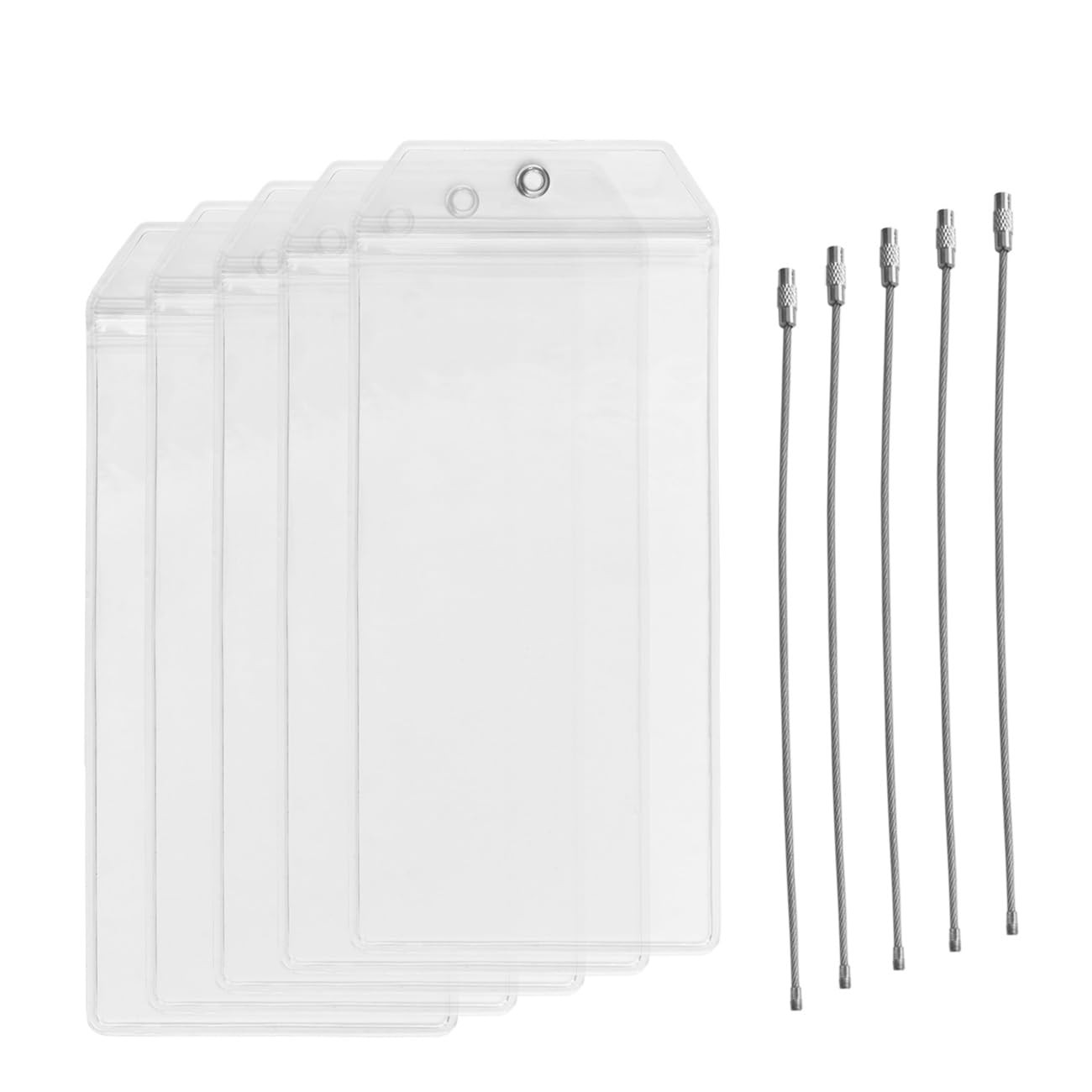 5Pack Cruise Luggage Tags,PVC Holders Fitting for Printing Label 5pack Tags