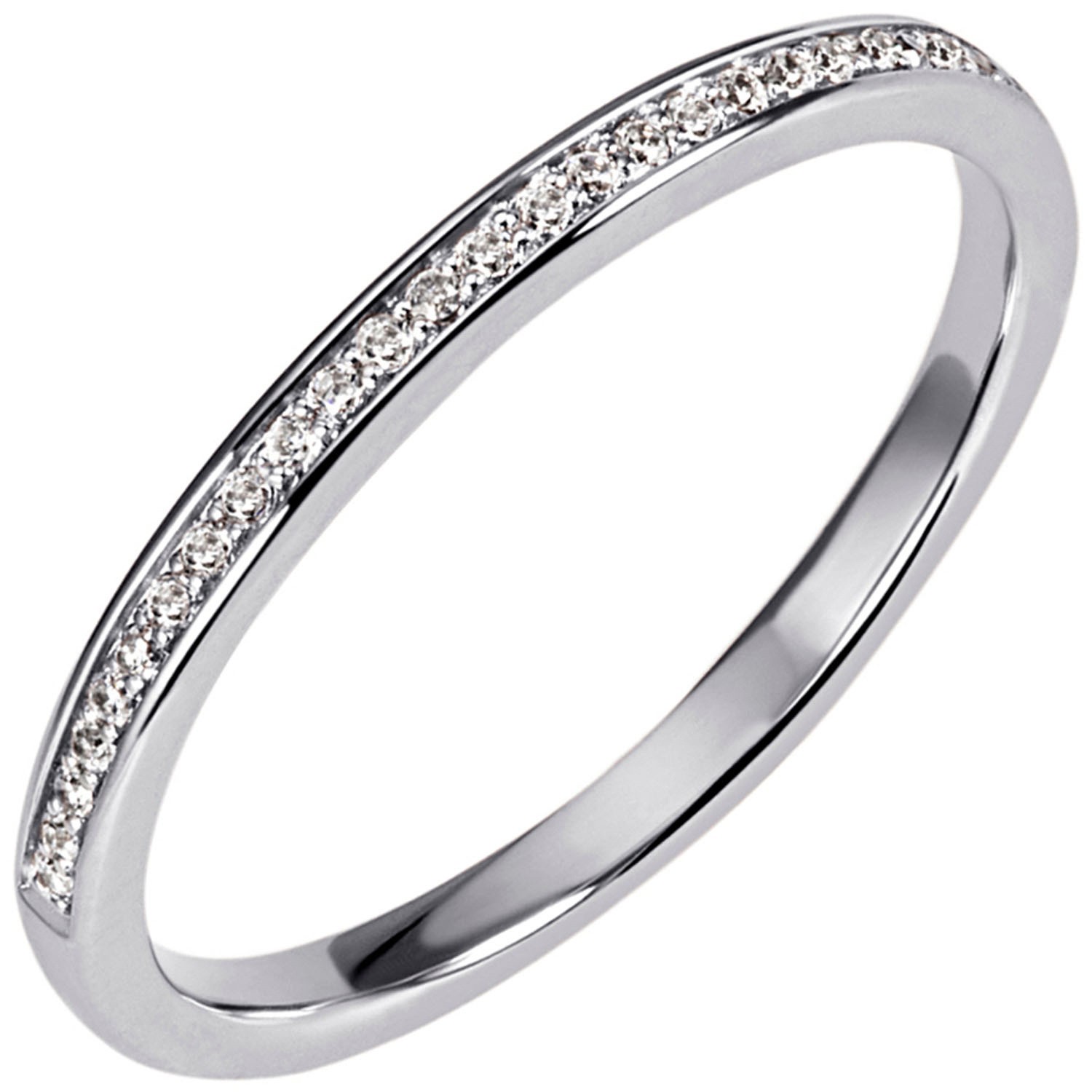 Jobo ladies' ring 585 gold White gold 29 diamonds brilliant White gold ring RW: 58