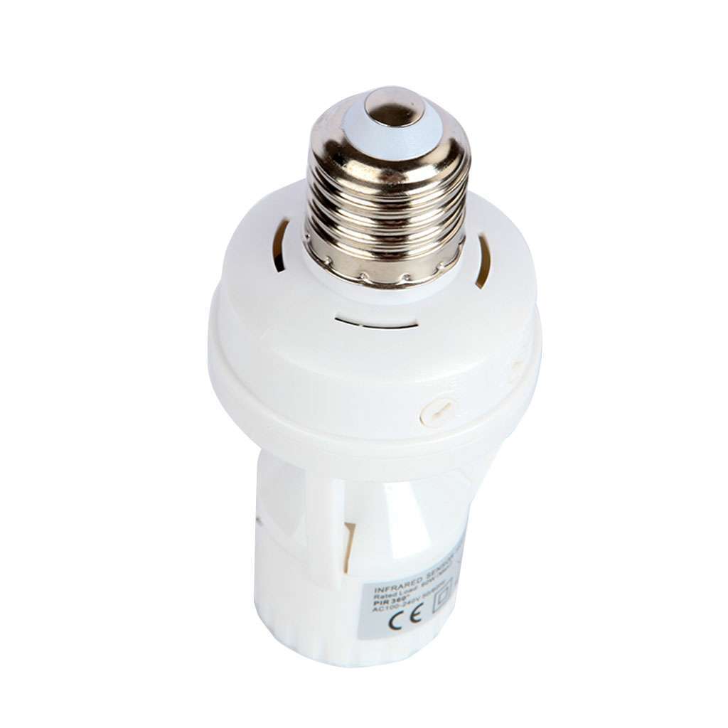 4 Pack E27 LED Light Lamp Bulb Holder Socket Switch Infrared PIR Motion Sensor
