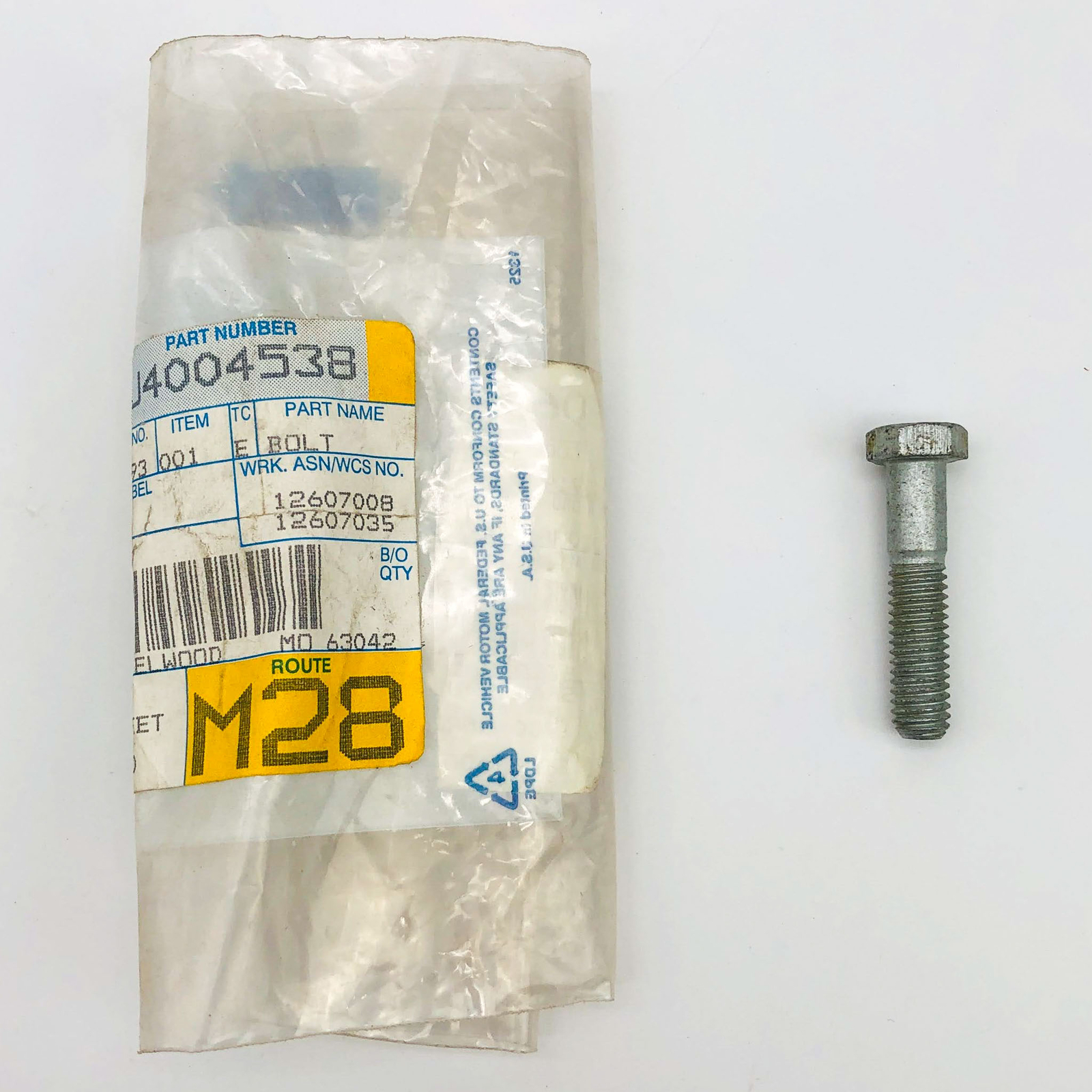 Mopar 4004538 Bolt for Exhaust Manifold OEM NOS 81-86 CJ5 CJ7 Cher Wag J10 Open