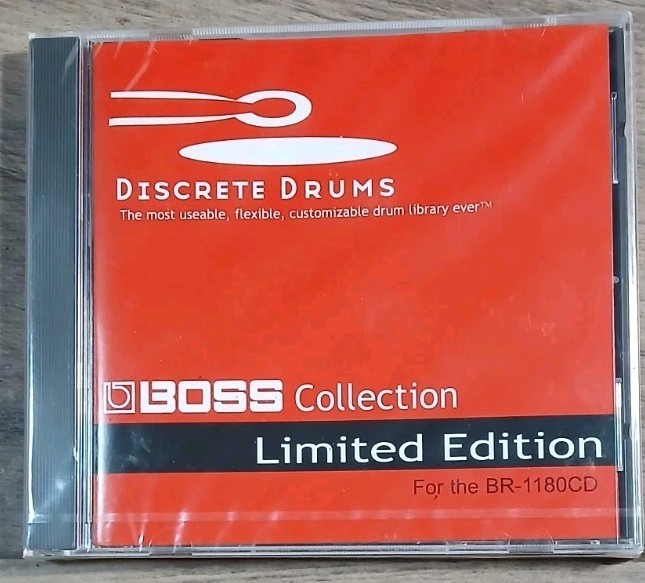 Discrete Drums Boss Collection LImited Edition - BR-1180CD Drum Library NEW SEAL