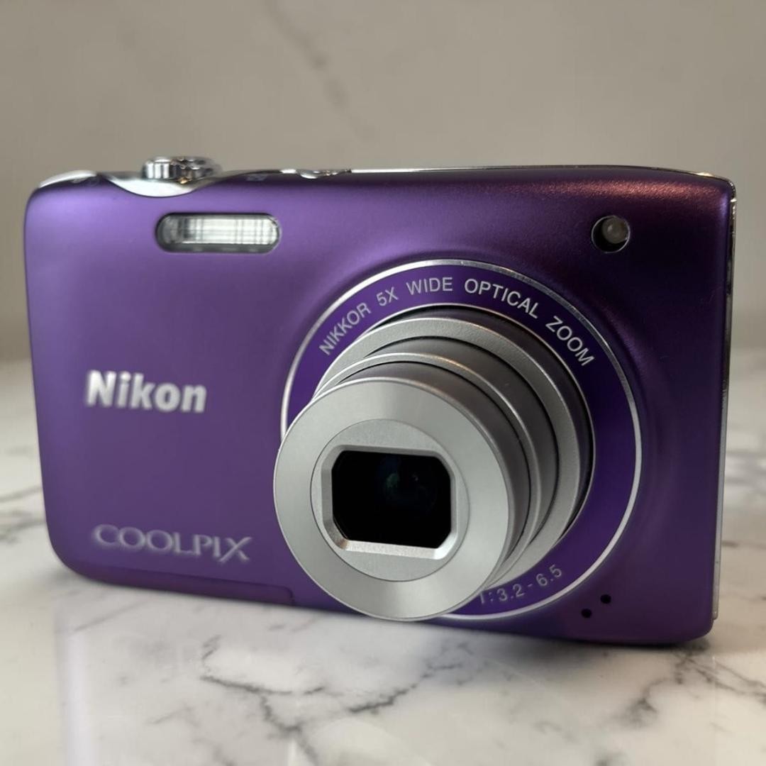 Nikon COOLPIX S3100 Purple Compact Digital Camera Tested Working Japan