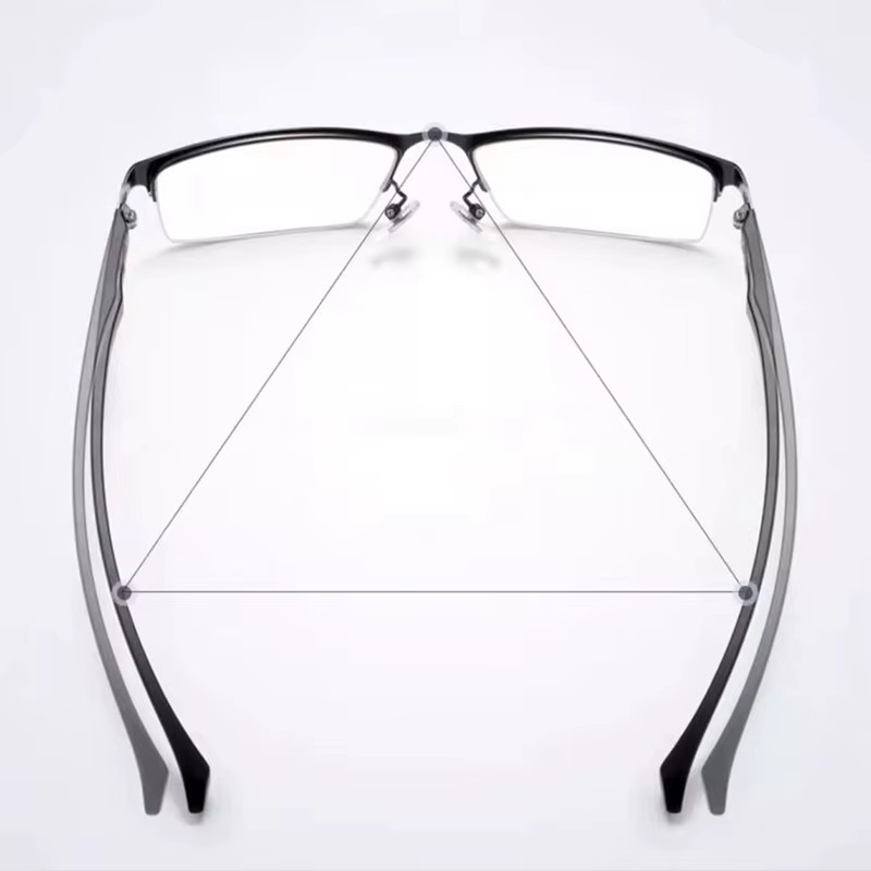 Titanium Transition Photochromic Progressive Reading Glasses Men Hyperopia Presb