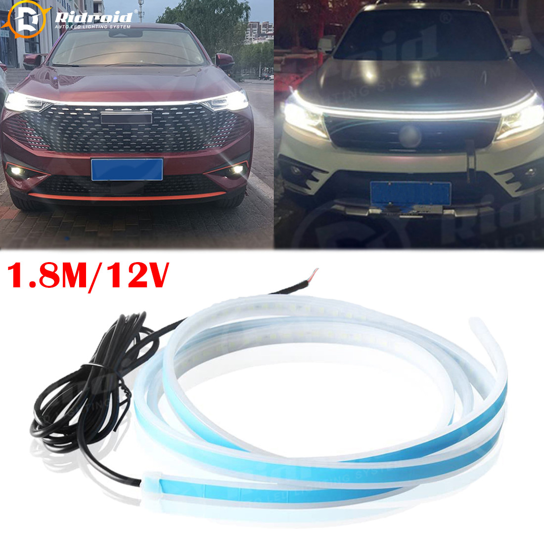 For Ford Explorer Limited 71" LED Scan Start Up Hood Light Turn Signal Flexible