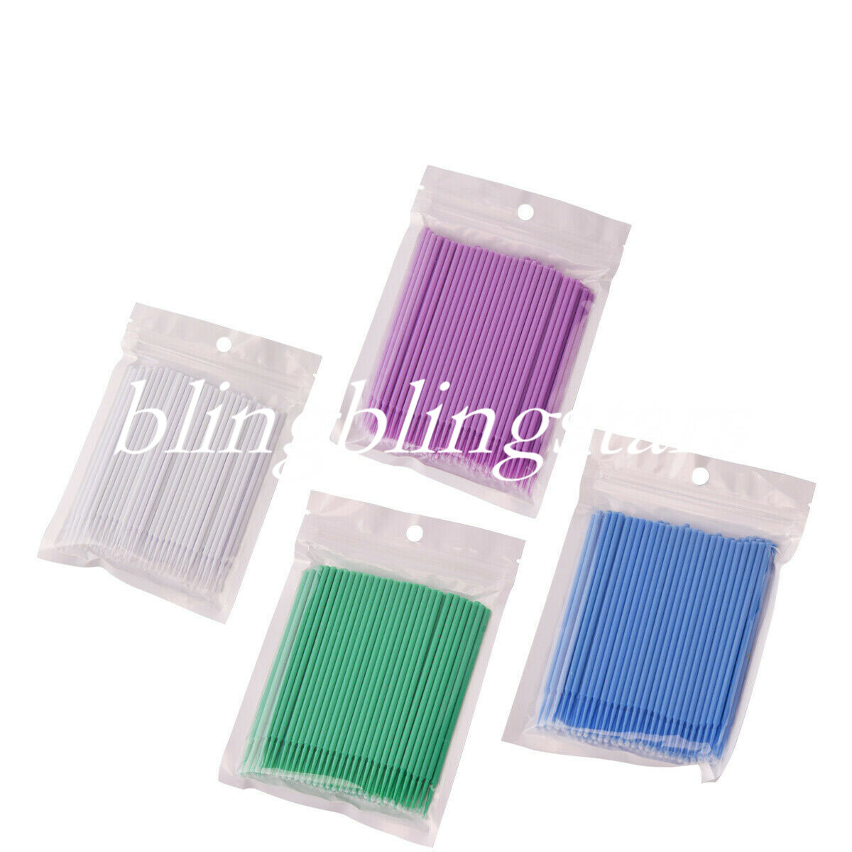 100 Pcs Dental Disposable Micro Applicator Brush Tips Bendable 1.2/1.5/2.0/2.5mm