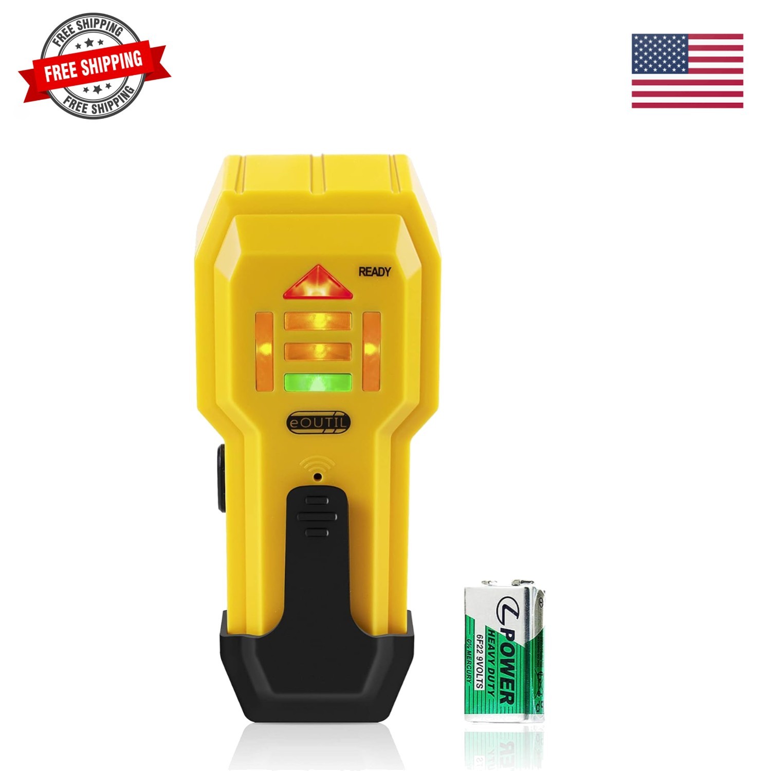 Stud Finder Wall Scanner Wood and Metal Detector Sensor for 3/4 inch Thicknes...