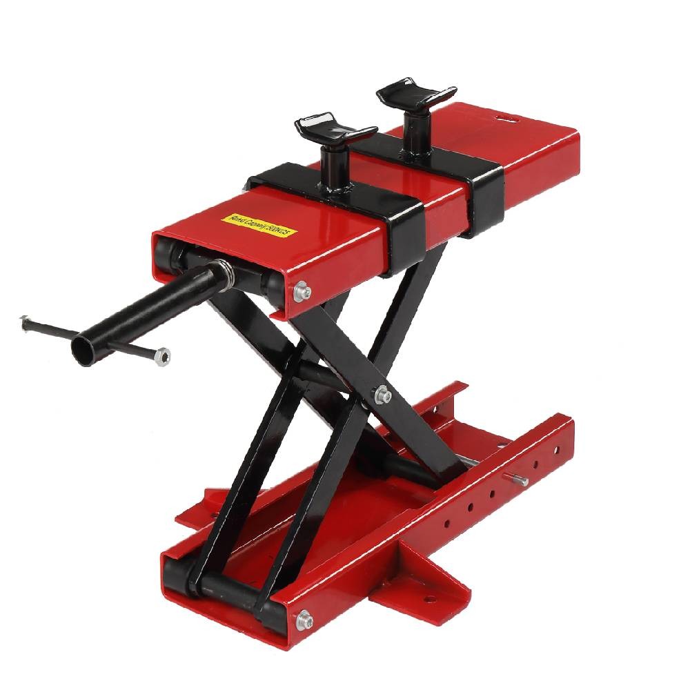 1100Lbs Motorcycle Lift Scissor Jack Stand ATV Lift Crank Operated Dirt Bike