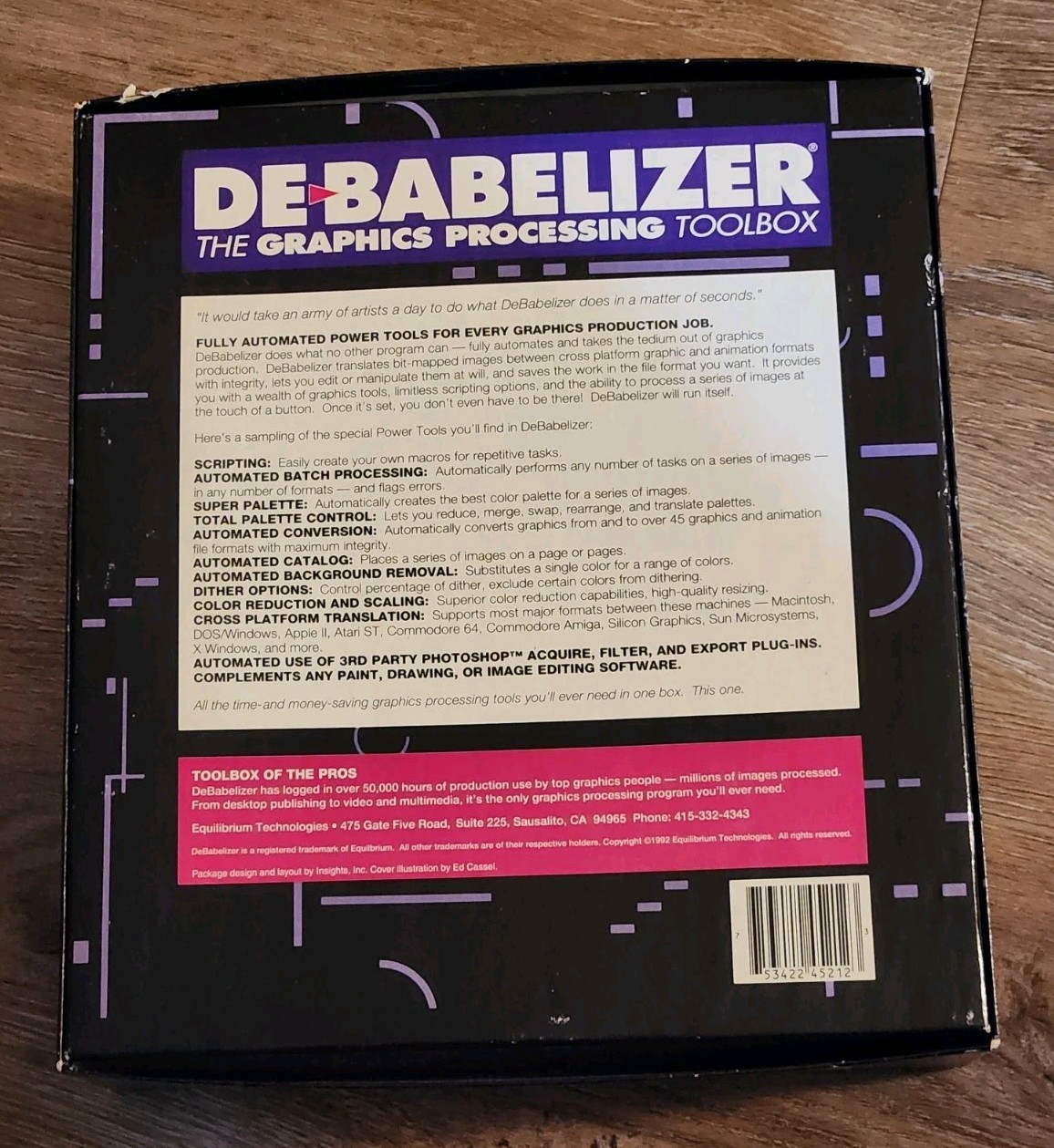Vintage DeBabelizer Graphics Processing Toolbox Mac