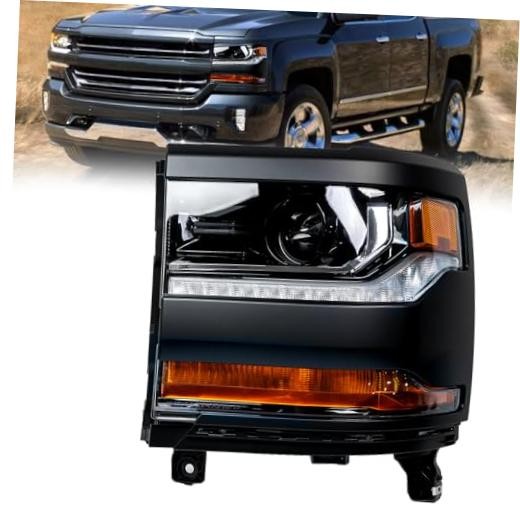 HID/Xenon Headlight Assembly Compatible With 2016 2017 Left Driver Side Black
