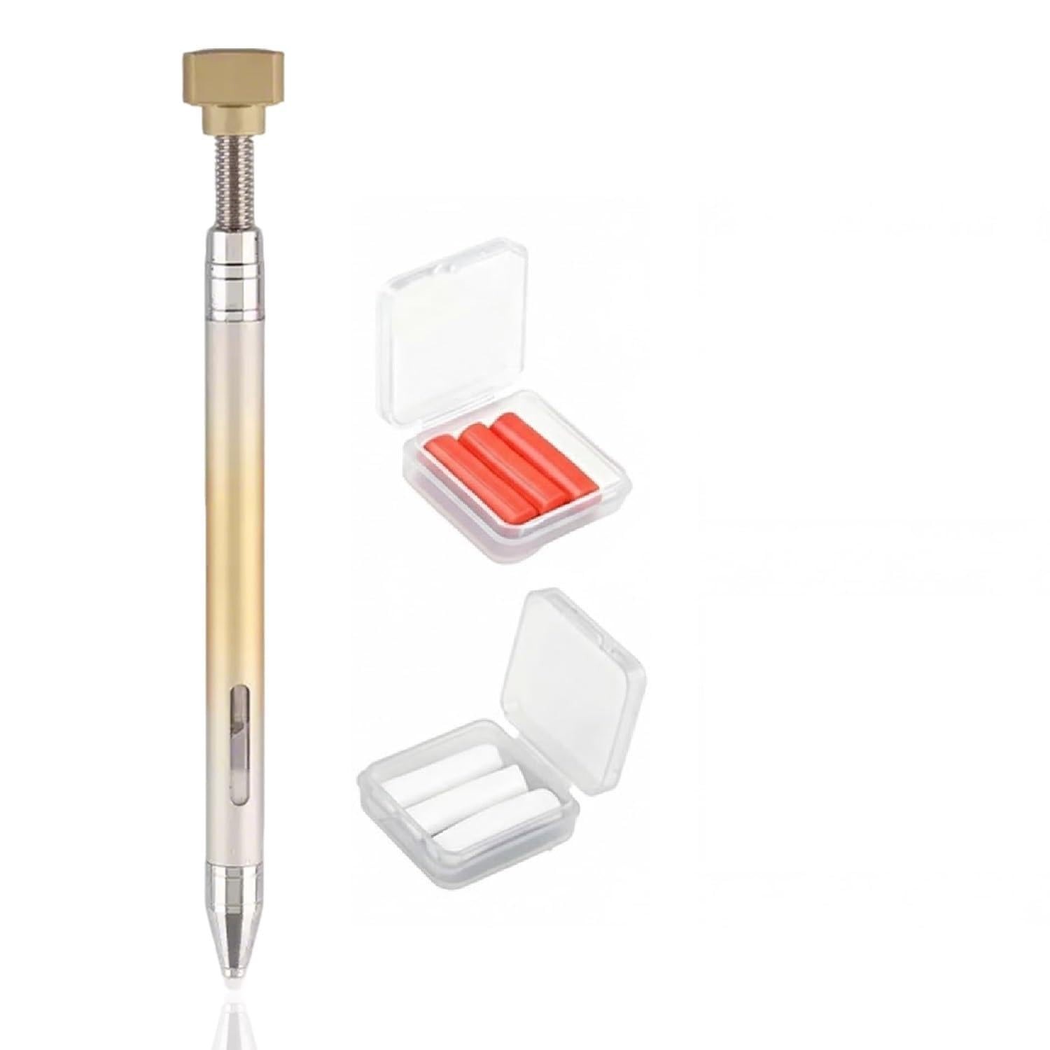 Diamond Painting Tools Self-Stick Drill Pens, Automatic Refillable Wax Pen Sp...