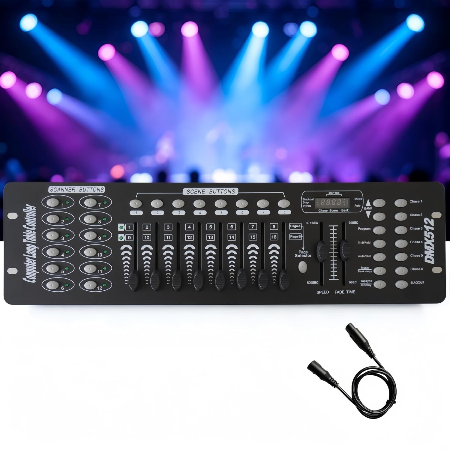 Versatile 192 DMX Controller for Stunning DJ Lighting Shows - Compact & Durable