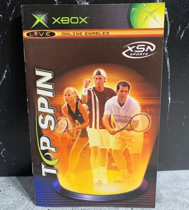 Top Spin - Tennis XSN Sports (2003 Xbox Original) Manual ONLY