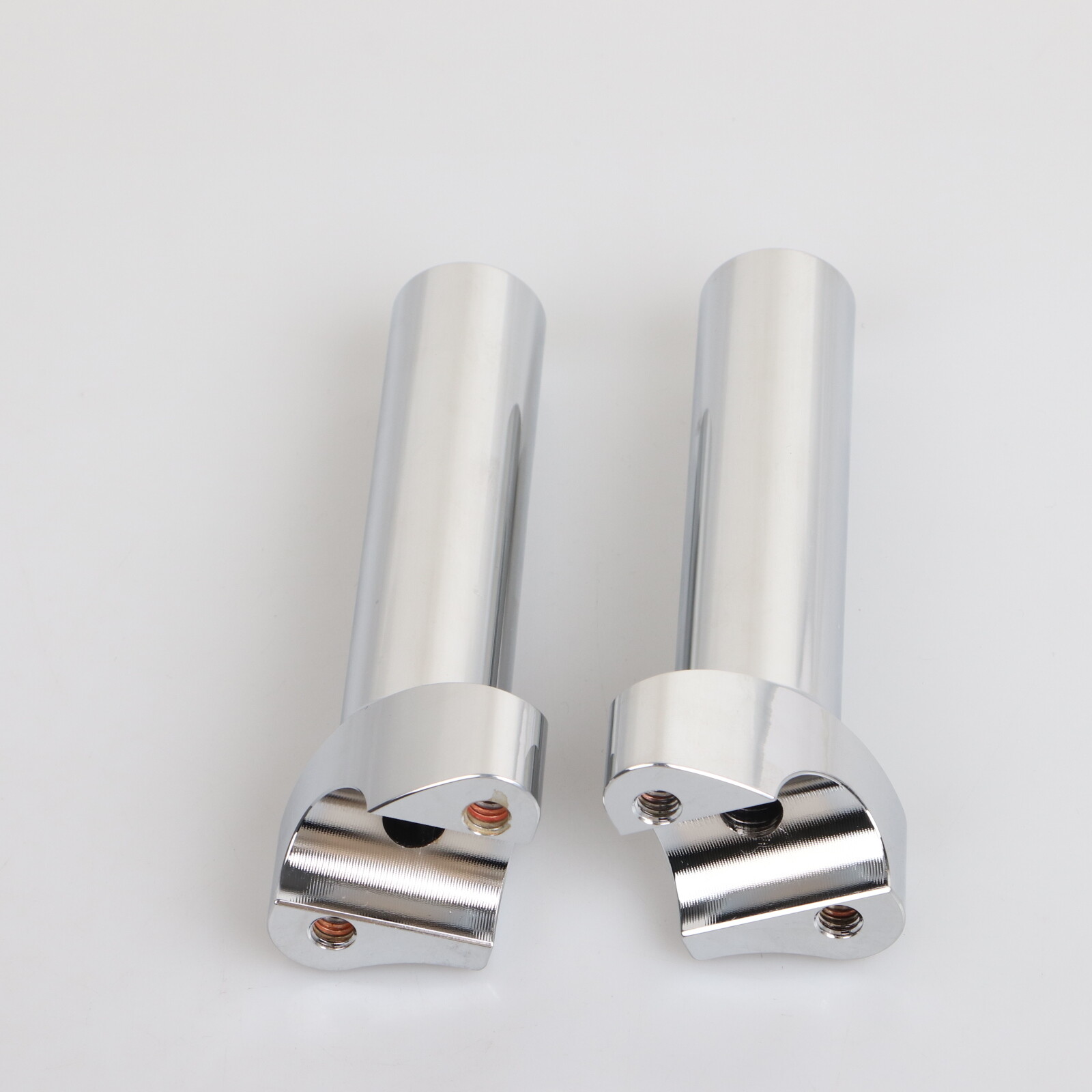 Chrome 5.5"Straight Risers 1" Handlebars For Harley Dyna Softail Road King Glide
