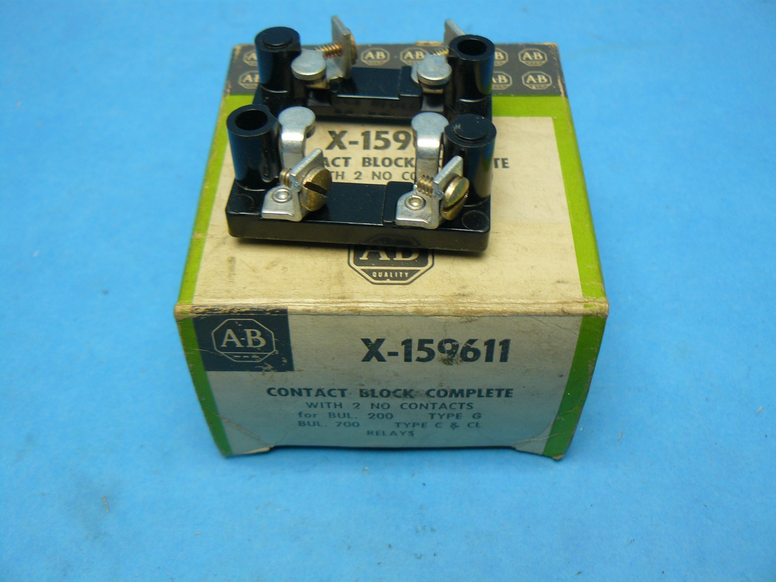 Allen Bradley X-159611 Contact Block Bulletin 700 Type C & CL 2 N.O. New