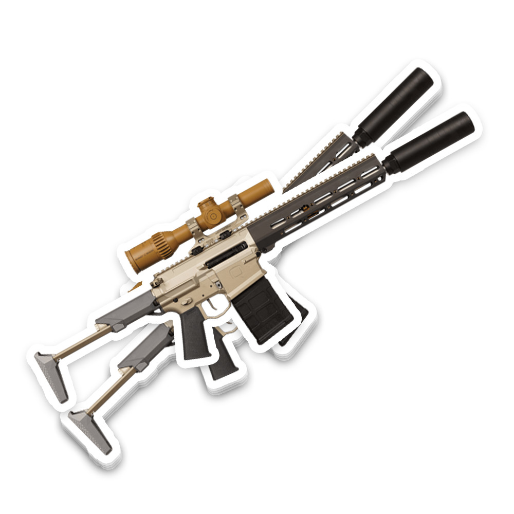 Q BoomBox Sticker 6 Inch Vinyl Decal Hunting Shooting Sports Gun Safe AR Scope